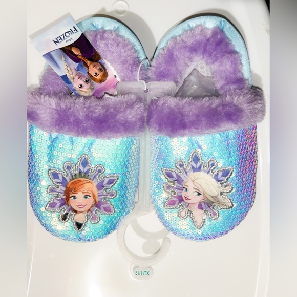 Disney Shoes Disney Frozen Slippers Xl 112 Poshmark